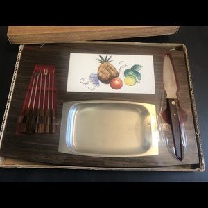 Vintage Hostess Cheese Board set
